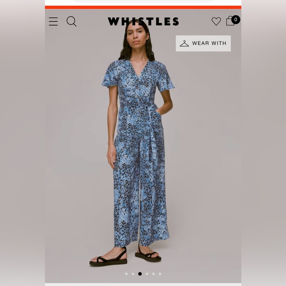 Whistles Blue Hyena Soot Jemma Jumper
